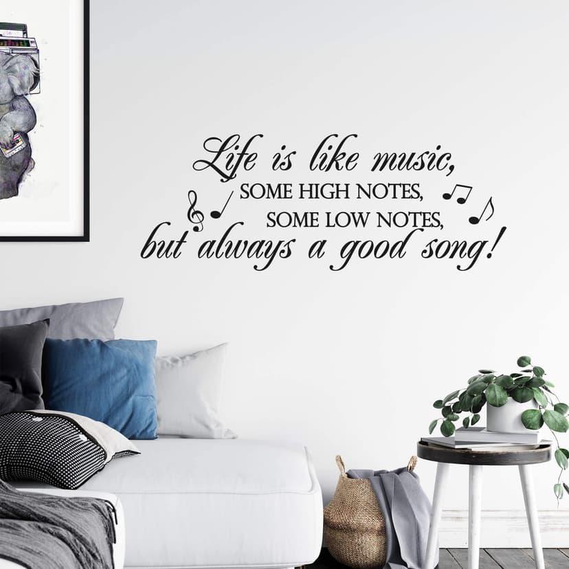 Adesivo murale - Life is like music...