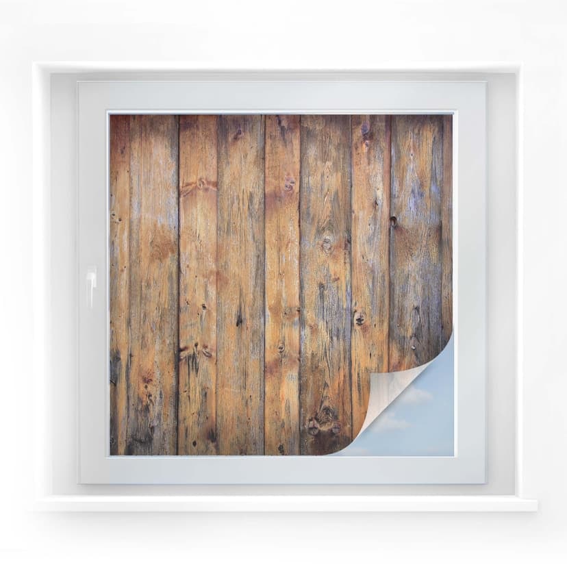 Pellicola adesiva per vetri - pannello effetto legno 01 (quadrato)