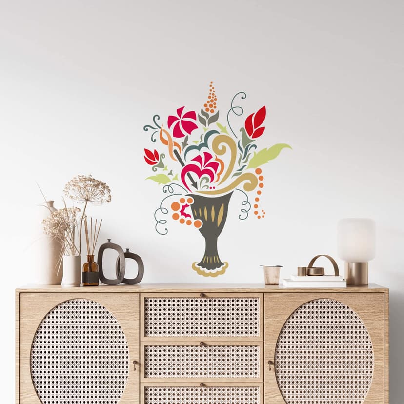 Adesivo murale - Bouquet variopinto