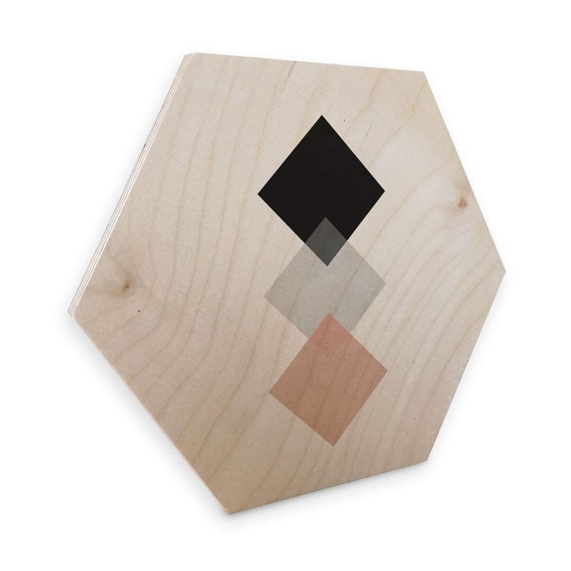 Esagoni in legno- Nouveauprints