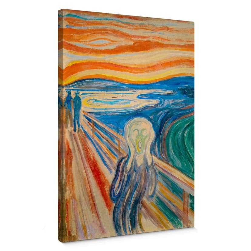Stampa su tela Munch - L'urlo