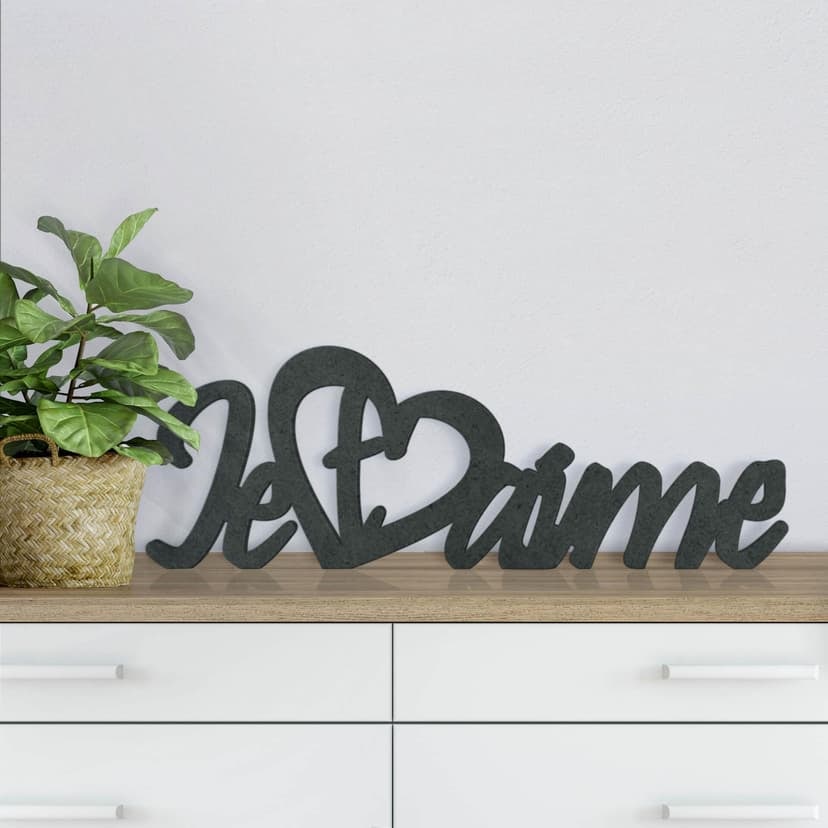 Scritta in MDF -Je t’aime