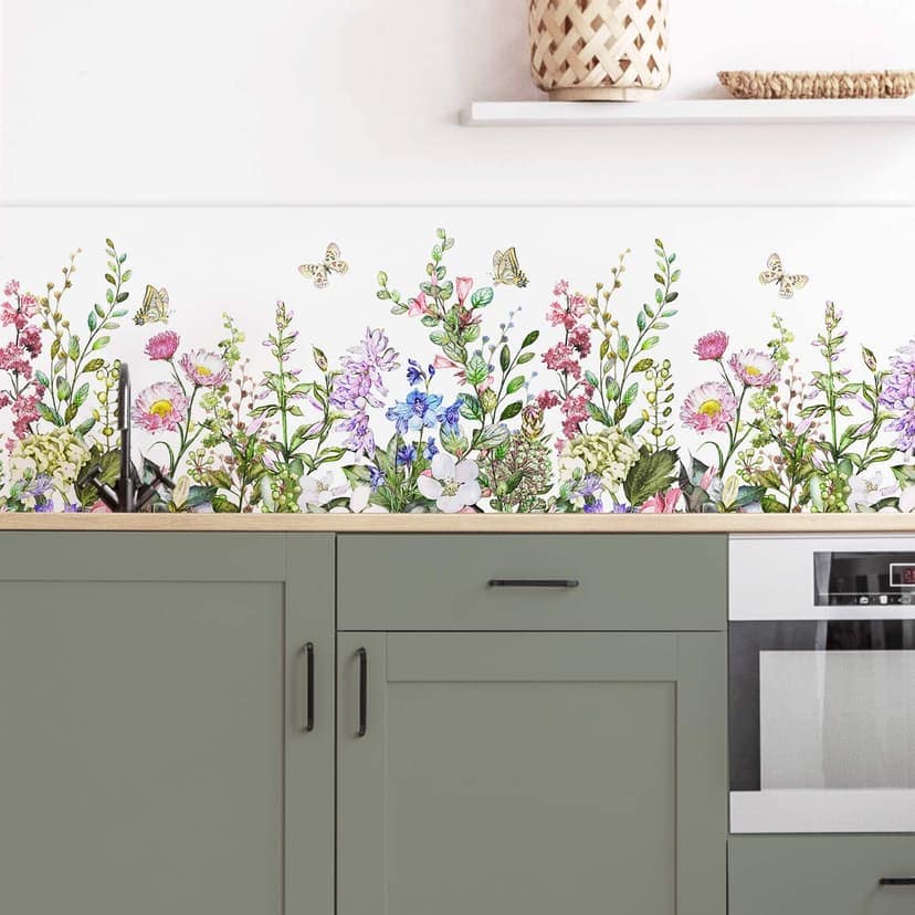 Rivestimento per cucina - Prato fiorito