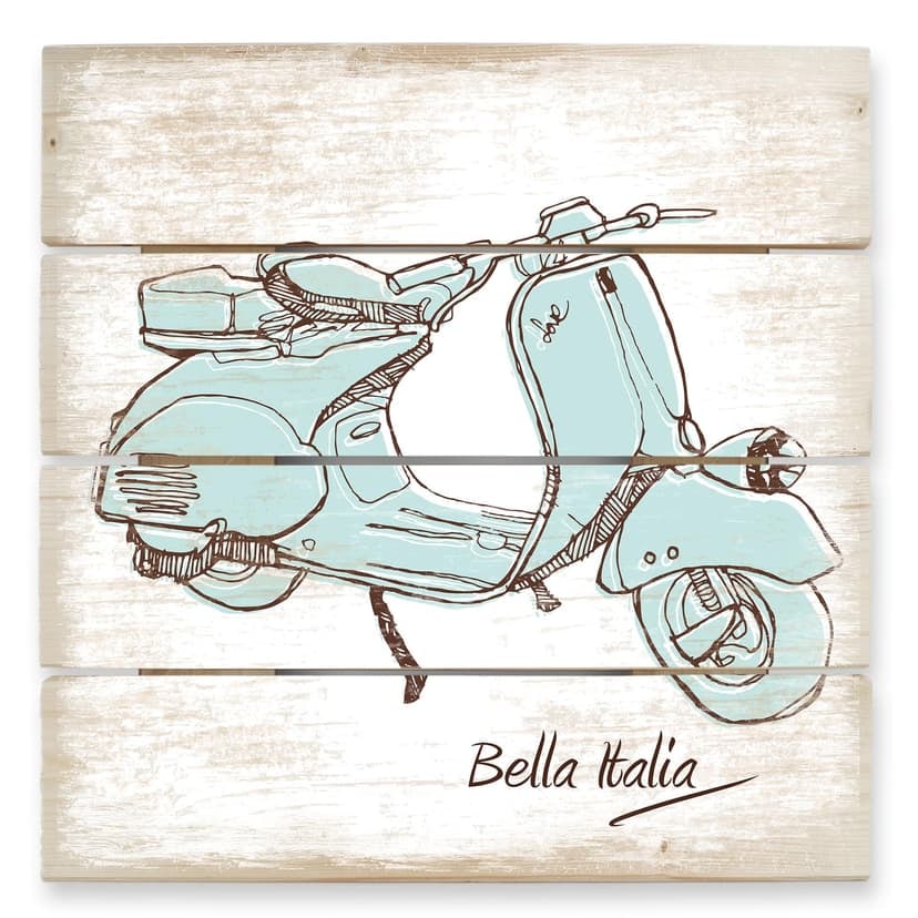 Stampa su legno - Vespa
