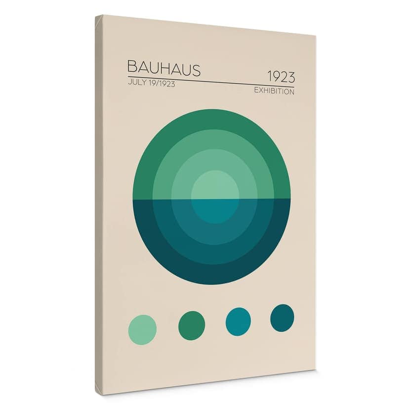 Stampa su tela Bauhaus Mavi Daire - Tunaboylu