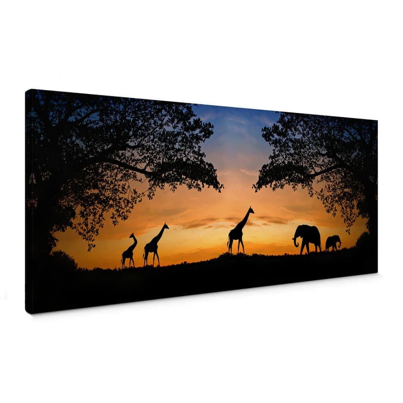 Stampa su tela - Tramonto africano