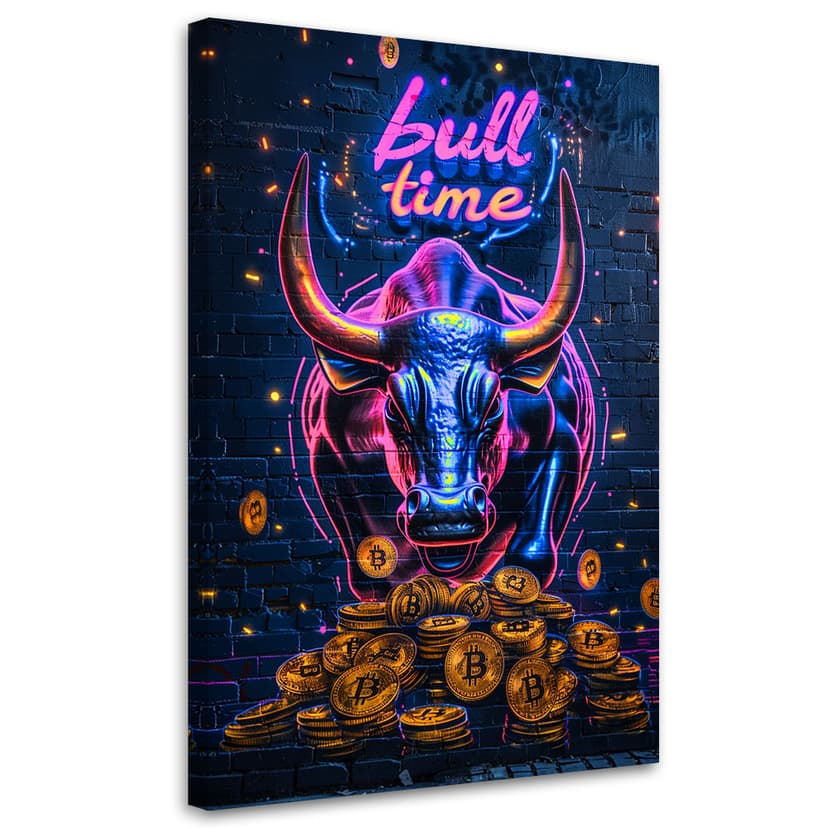 Stampa su tela, AI Bull bitcoin