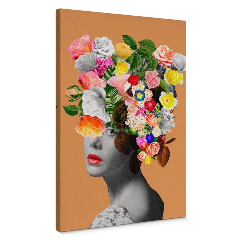 Stampa su tela Frida Floral Studio - Orange Lady