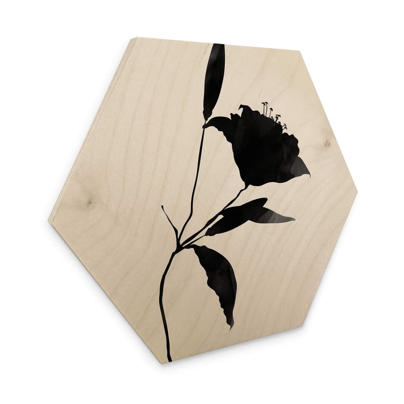 Esagono in legno Kubistika - Nero
