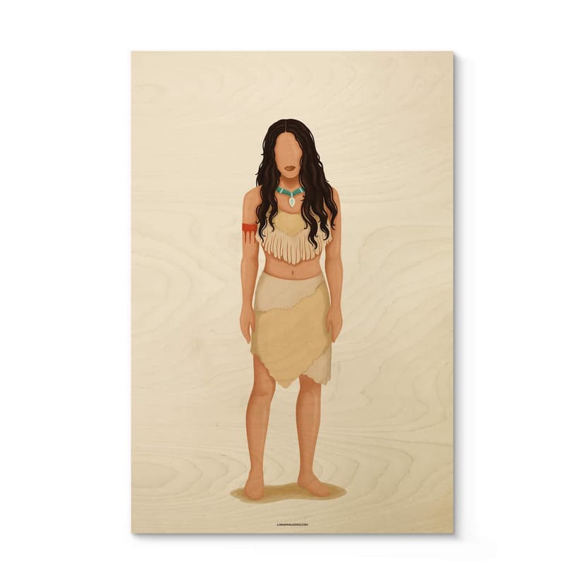 Stampa su legno Tohmé - Pocahontas