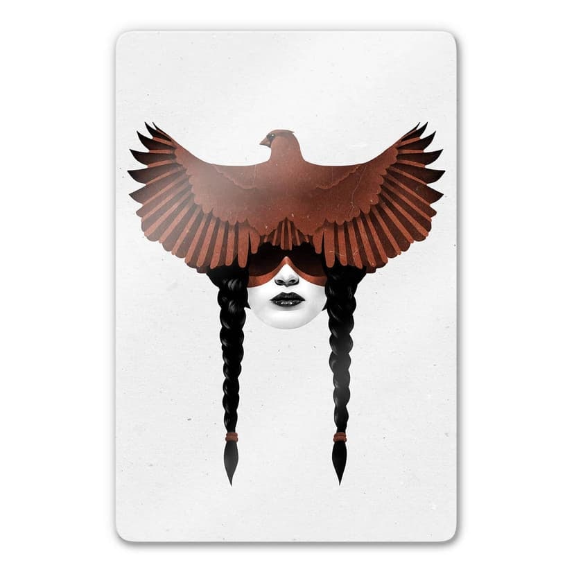 Glasbild Ireland - Dark Cardinal