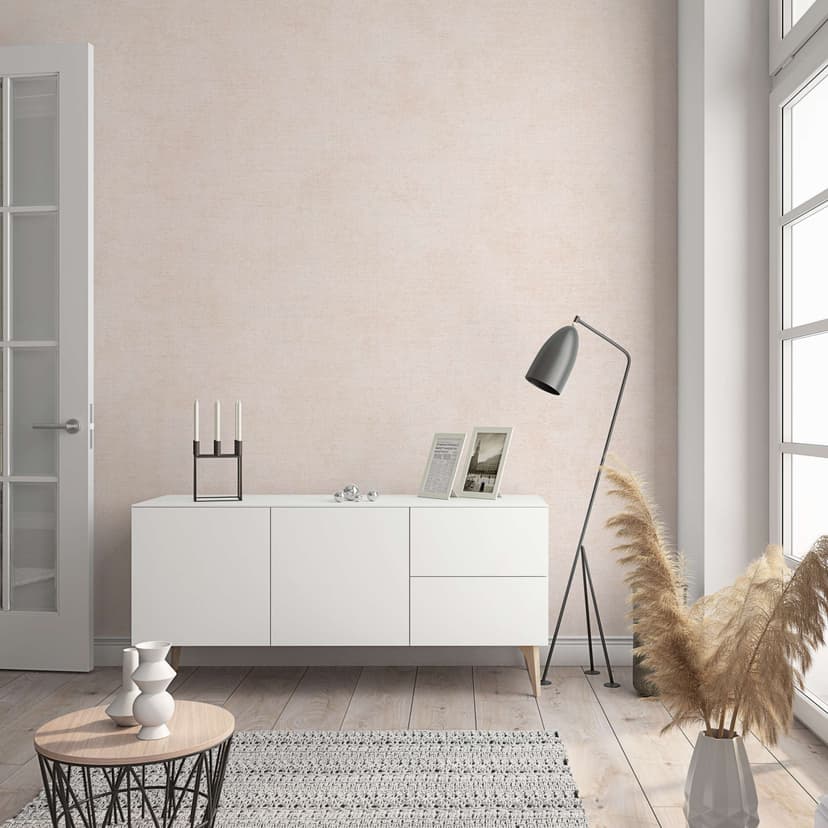 Carta da parati uniforme, rivestimento murale in tessuto non tessuto Sfumature beige