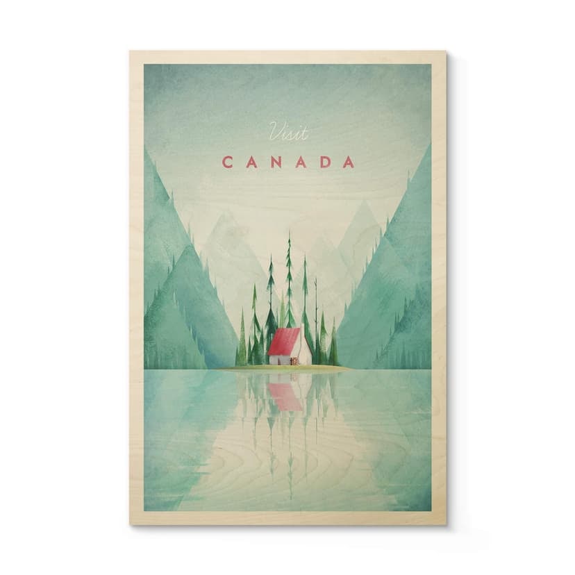 Stampa su legno Rivers - Canada