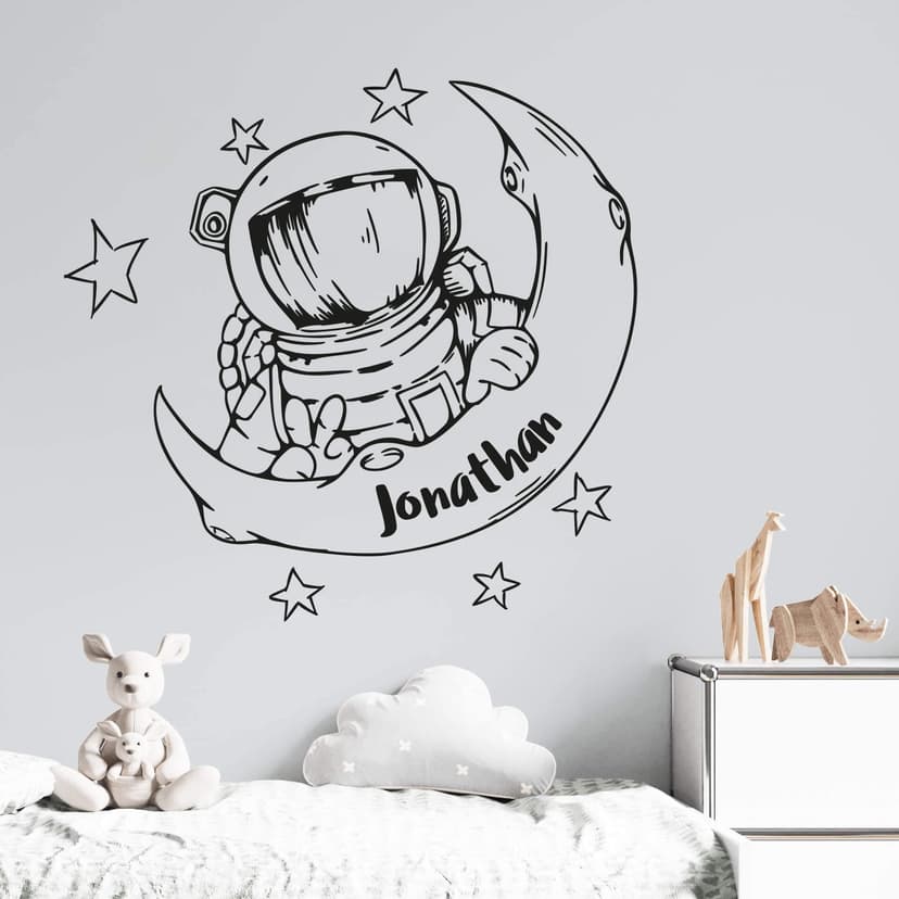 Adesivo murale Astronauta + Nome