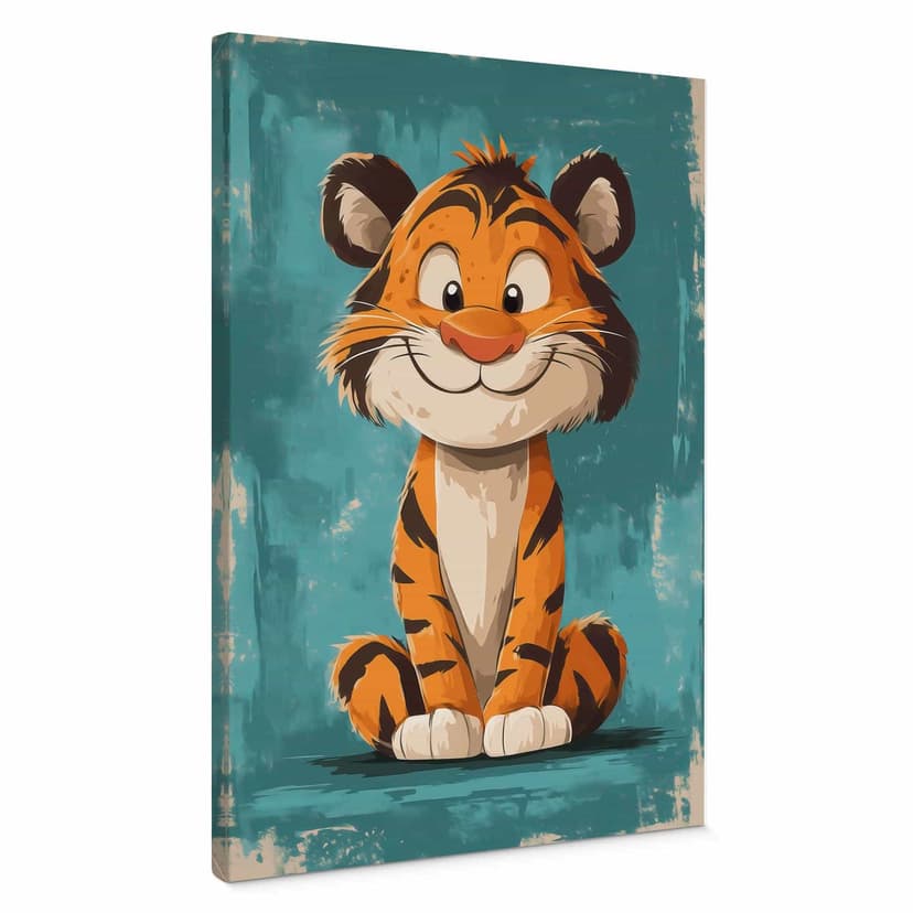 Stampe su tela Cucciolo di tigre felice - Magnusson