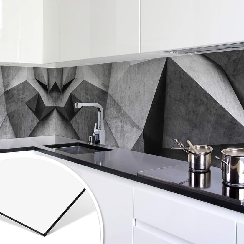 Rivestimento cucina - Muro effetto 3D