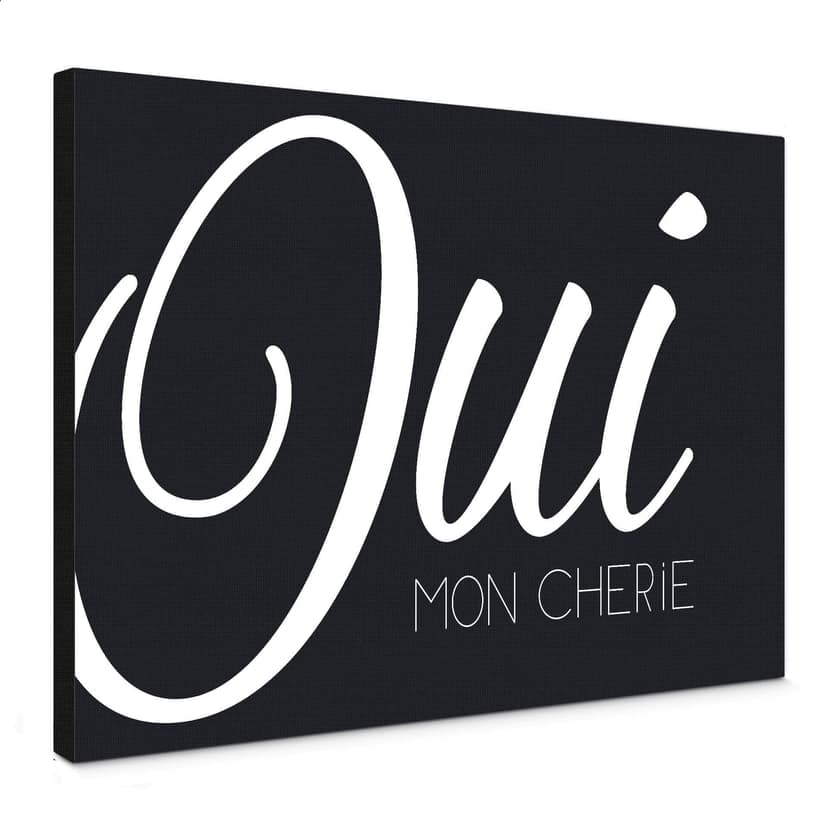 Stampa su tela - Oui mon Cherie