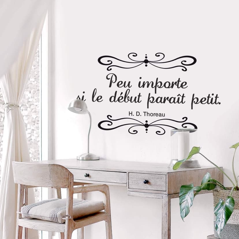 Adesivo murale - Peu importe si le début...