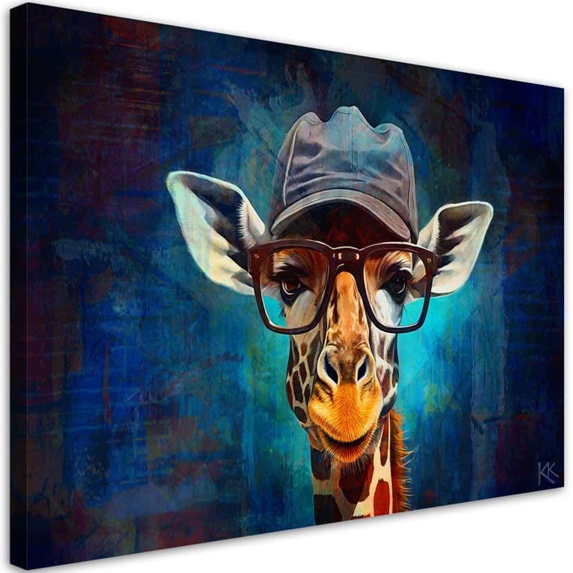 Stampa su tela, Giraffa Pop Art