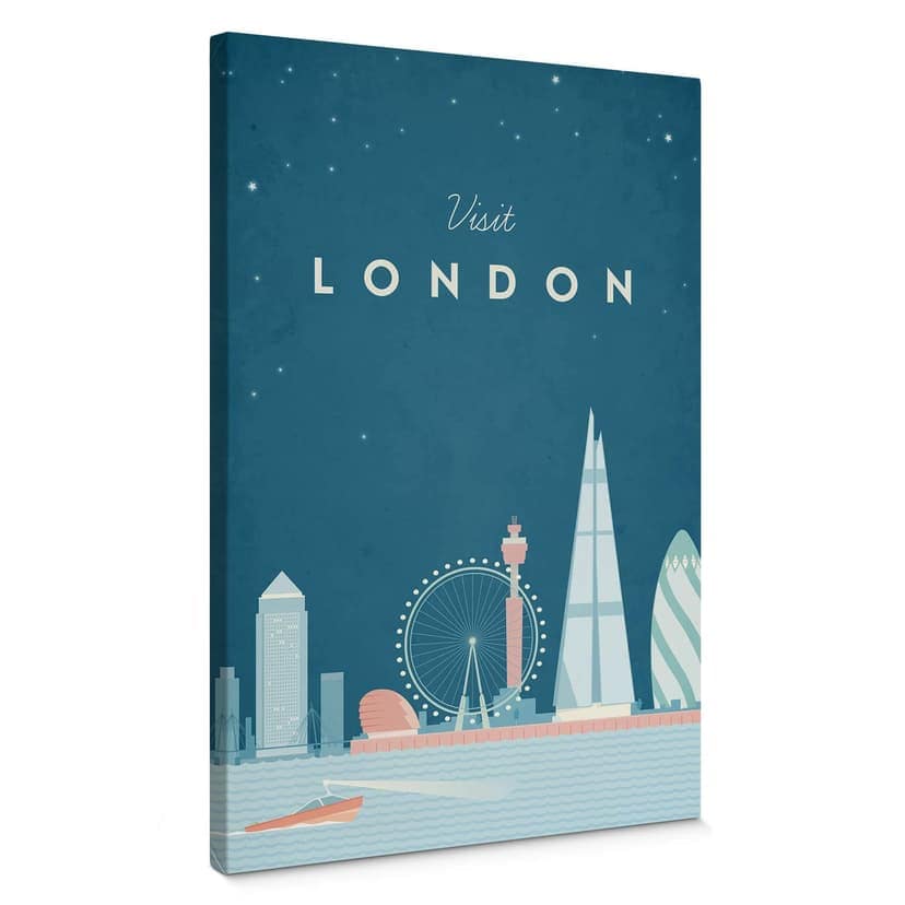 Stampa su tela Rivers - Londra