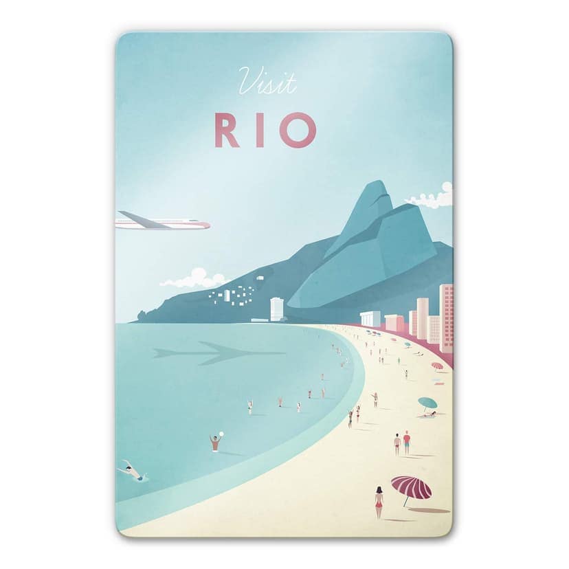 Glasbild Rivers - Rio de Janeiro