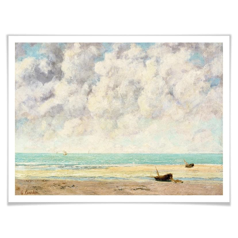 Poster Courbet - Il mare calmo