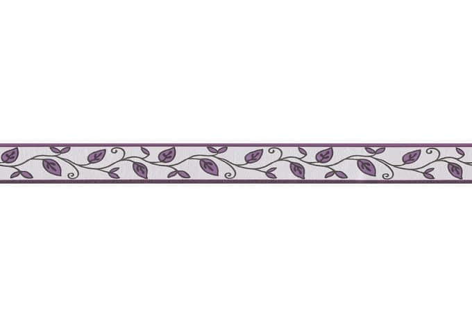 Bordo decorativo A.S. Création Only Borders 8 colore crema, nero, violetto