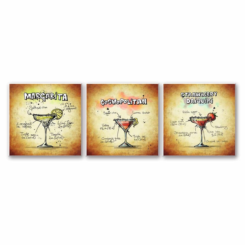 Stampa su Forex - Composizione di cocktail (3 parti)