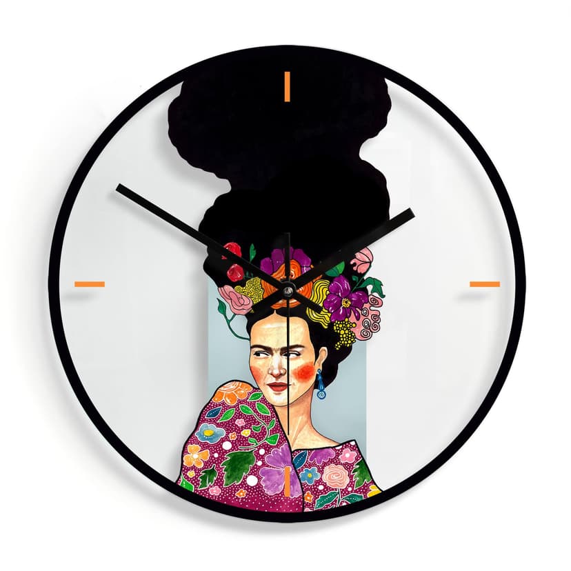 Orologio in vetro Hülya - Frida Ø30 cm