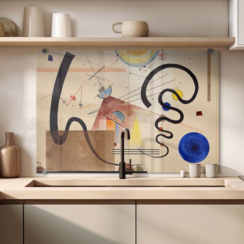 Pannello paraschizzi Kandinsky - Due movimenti