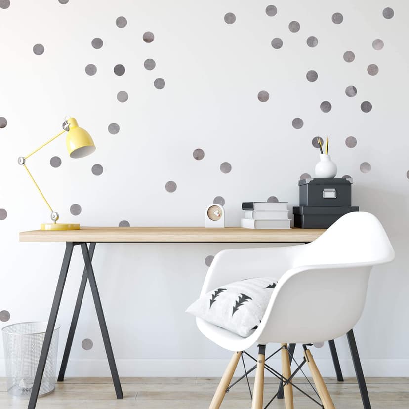 Adesivo Set Pois - acquerello grigio