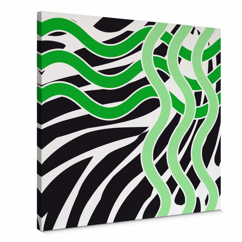 Stampa su tela - Onda verde