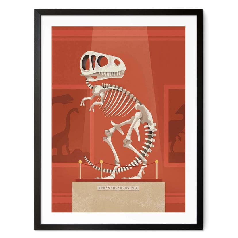 Poster Braun - T-Rex
