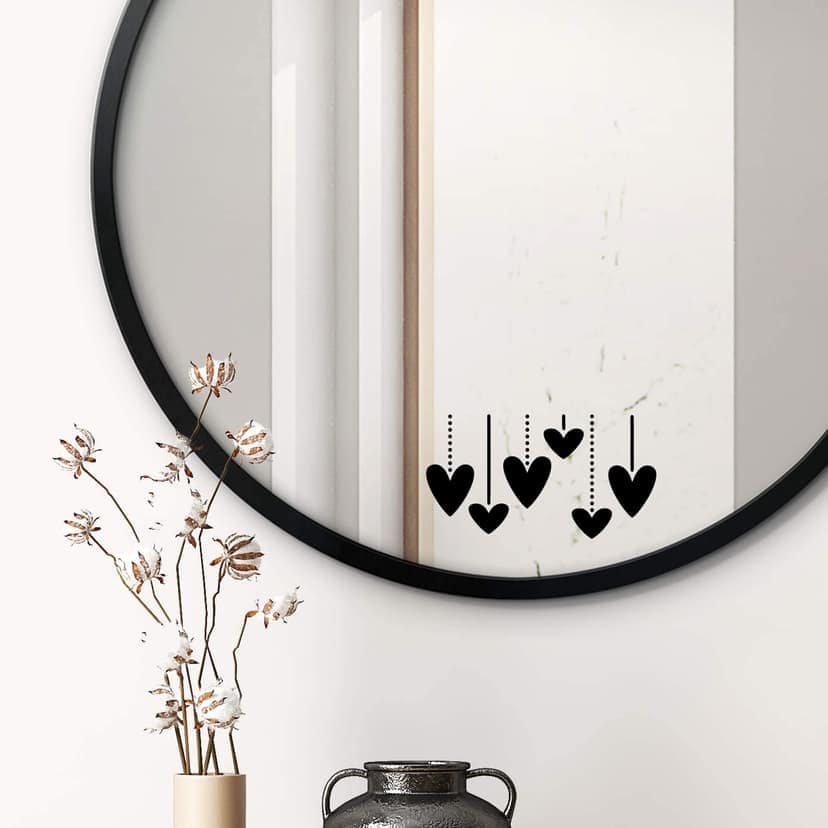 Specchio adesivo Cuori pendenti