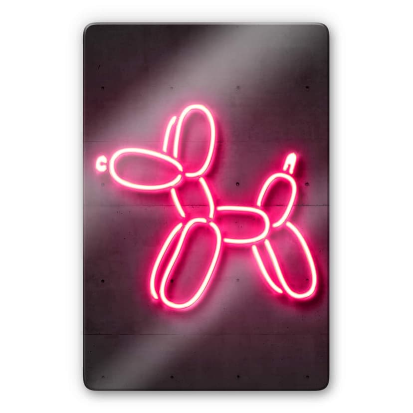 Glasbild Mielu - Balloon dog