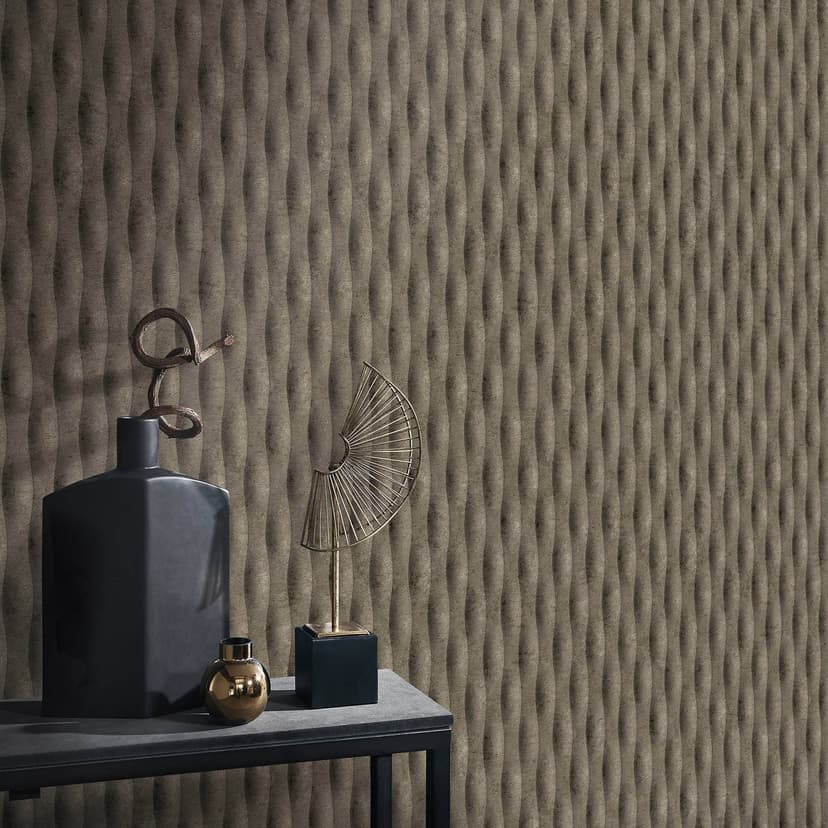Guido Maria Kretschmer Carta da parati grafica Concrete Illusion Moda per pareti 5 marrone