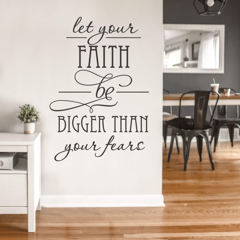 Adesivo murale - let your faith...