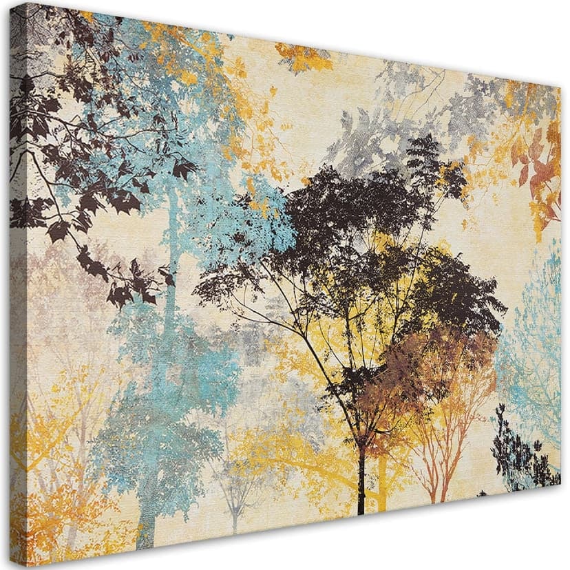 Stampe su tela, Alberi colorati astratti