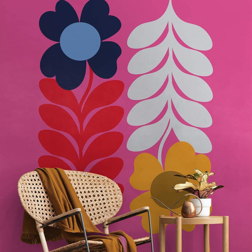 Fotomurale Collett - Retro Flowers