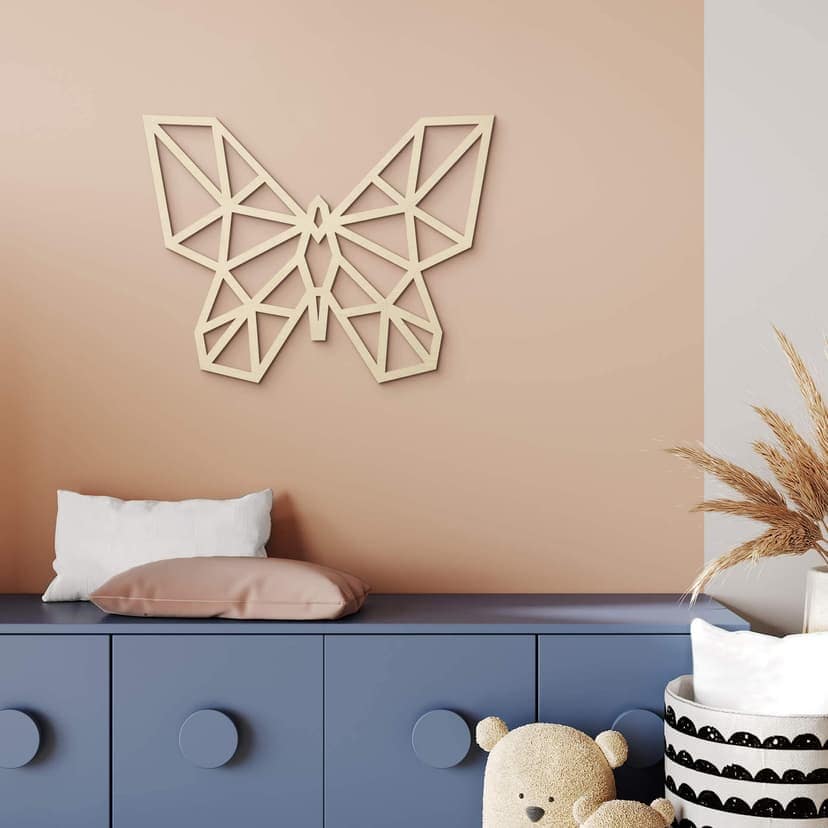 Decoro in legno origami - Farfalla