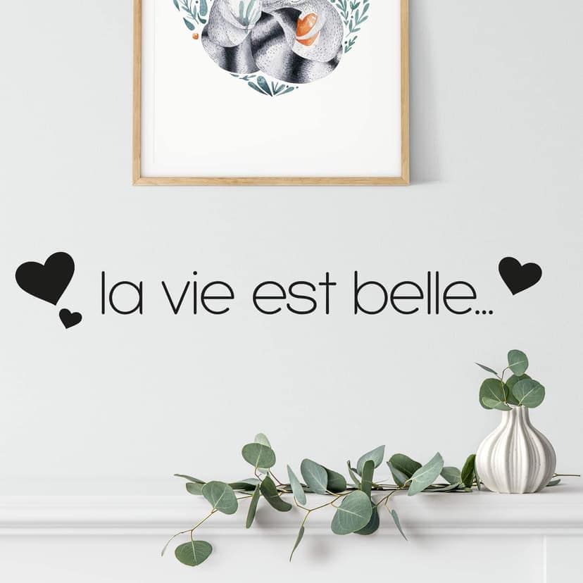 Adesivo murale - La vie est belle 2