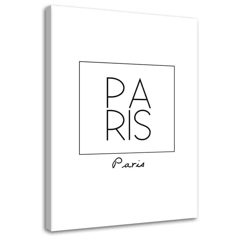 Stampe su tela, Gravure Paris con l'iscrizione