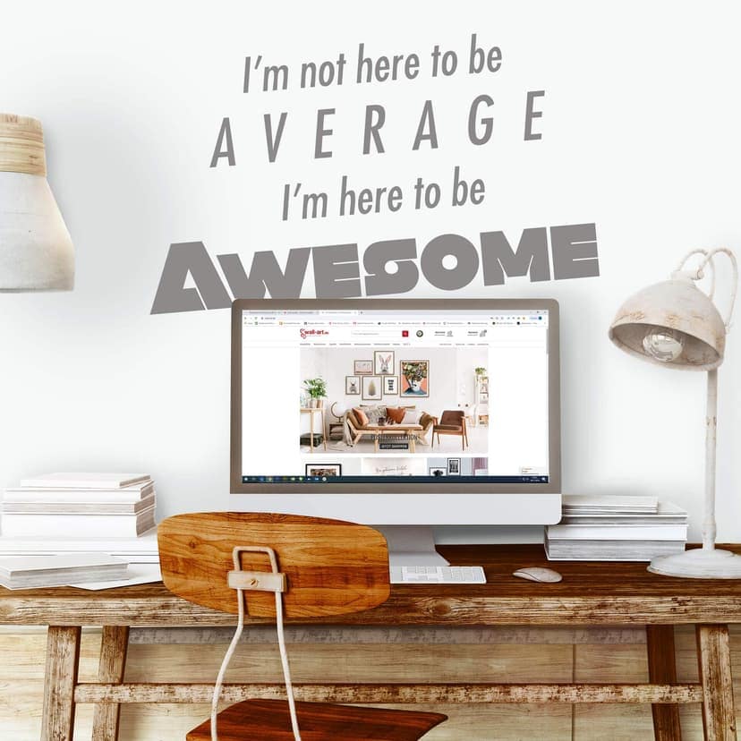 Adesivo murale - I am here to be awesome