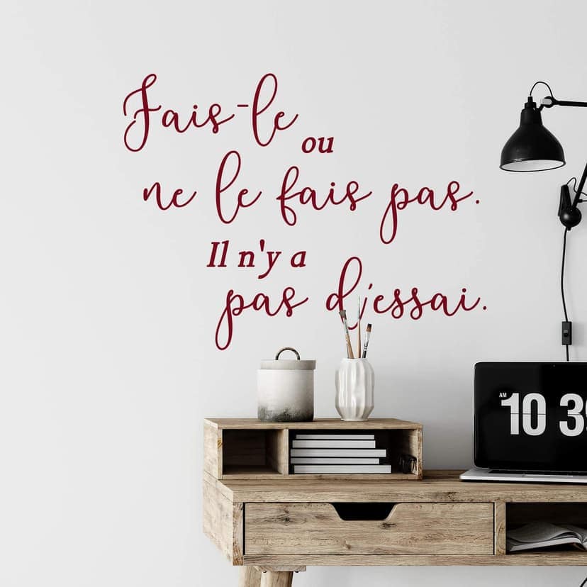 Adesivo murale - Fais-le ou ne le fais pas