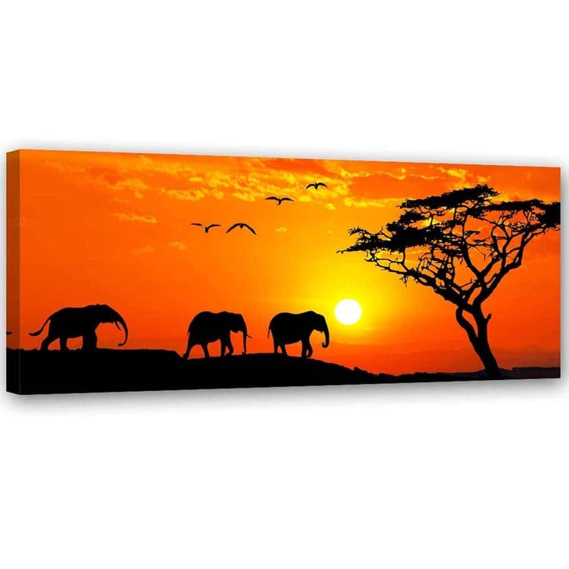 Stampe su tela, Panorama della savana in Africa