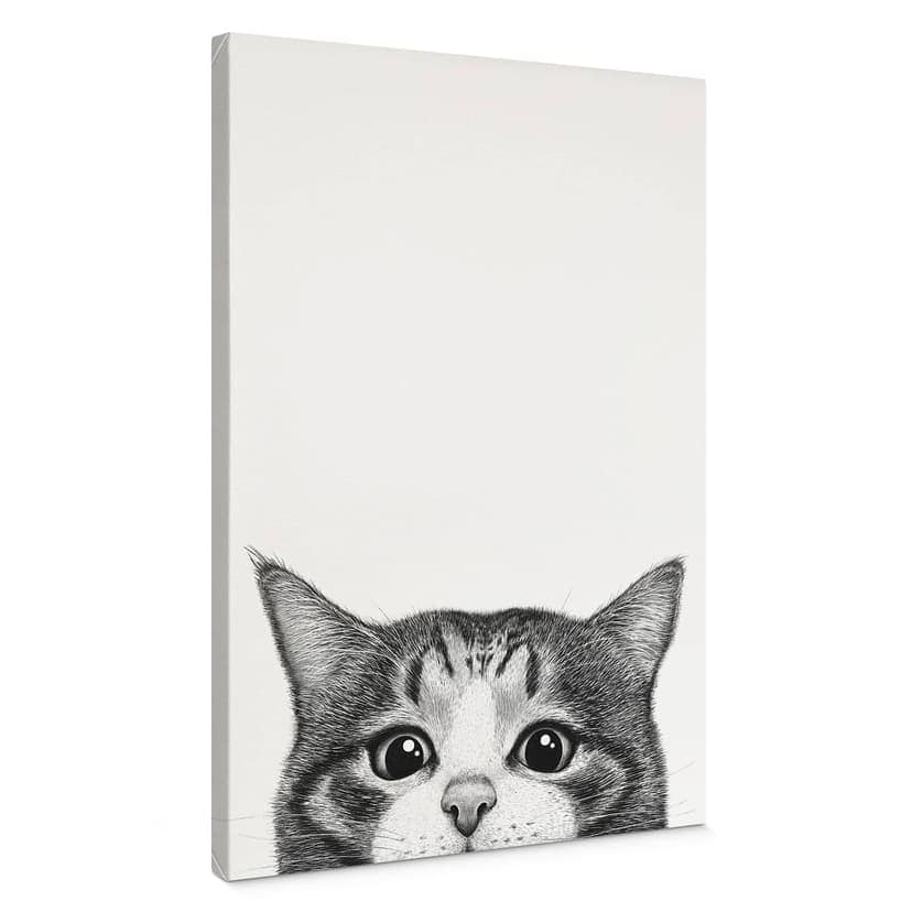 Stampe su tela Gatto curioso - Korenkova