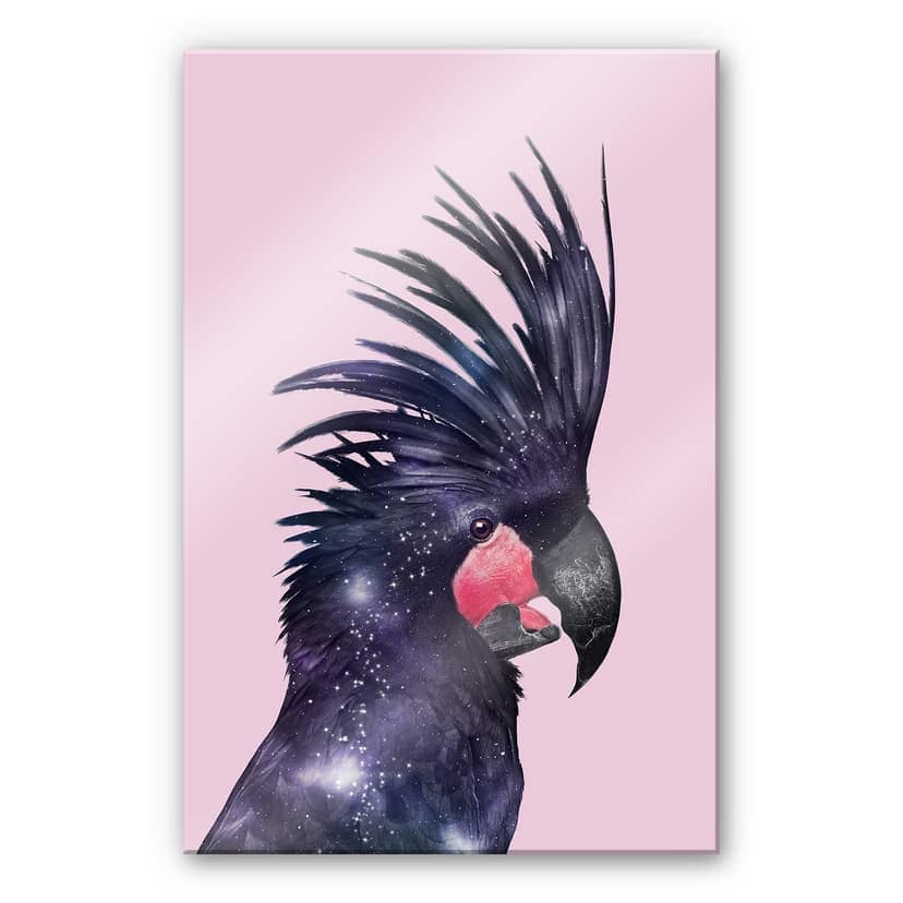 Stampa su vetro acrilico Loose - Galaxy Bird