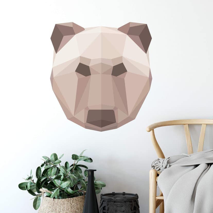 Adesivo murale geometrie - Orso