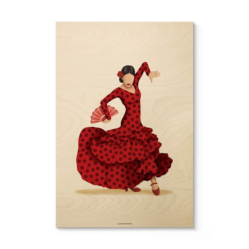 Quadro in legno Tohmé - Flamenco