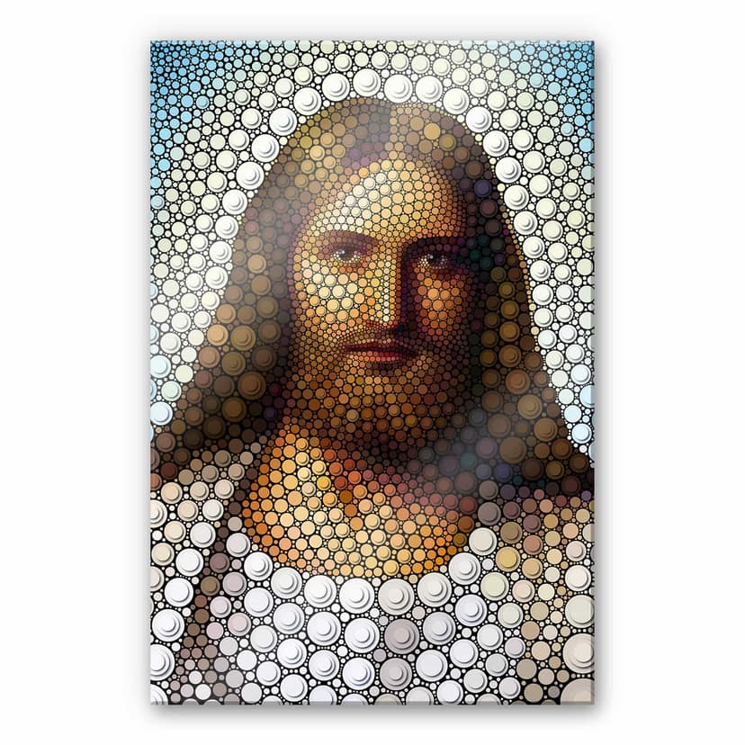 Stampa su vetro acrilico Ben Heine - Circolarità: Gesù Cristo
